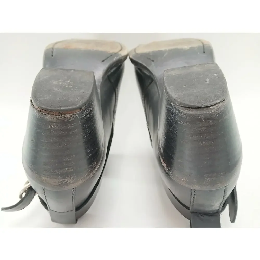 Rag & Bone Leather Sullivan Ankle Moto Boots Pointed Toe Womens EU37 US6 Black